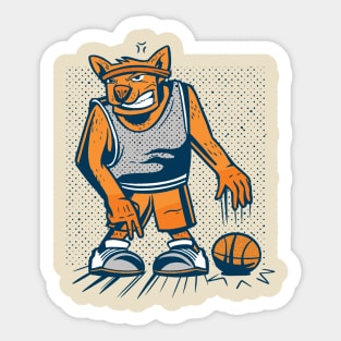 Basketball Dog Sticker